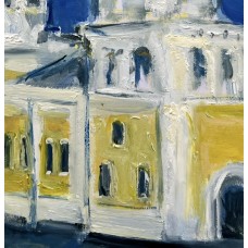 “Holy Transfiguration Cathedral” – Original Zhytomyr Architectural Landscape, Oil on Paper | Marina Stognieva
